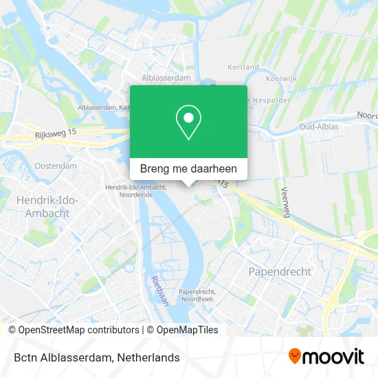 Bctn Alblasserdam kaart