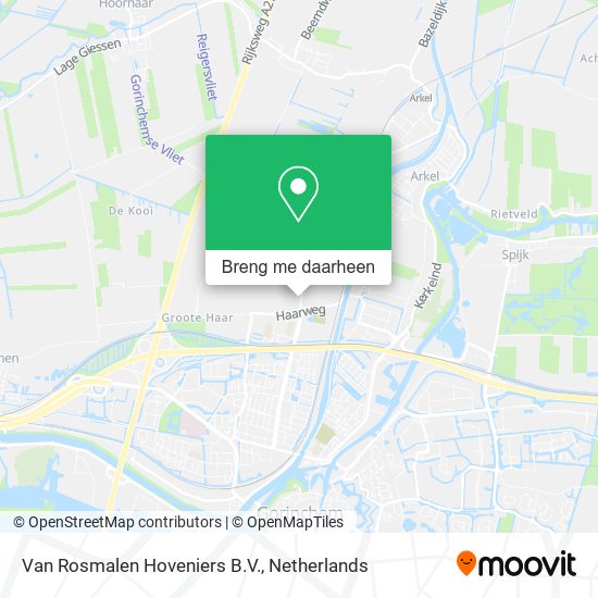 Van Rosmalen Hoveniers B.V. kaart