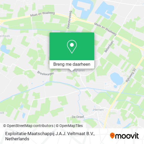 Exploitatie-Maatschappij J.A.J. Veltmaat B.V. kaart