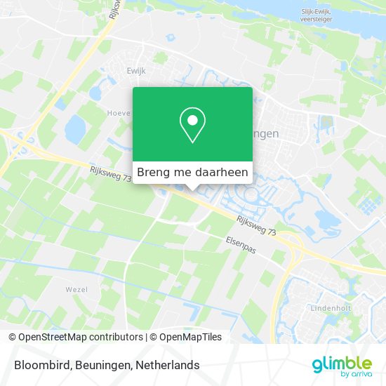 Bloombird, Beuningen kaart