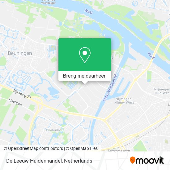 De Leeuw Huidenhandel kaart