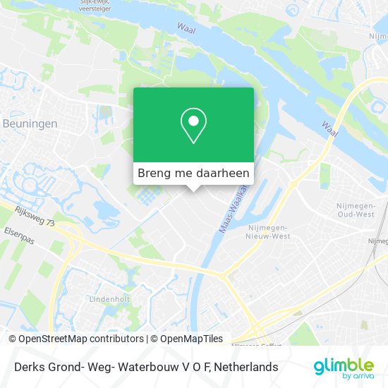 Derks Grond- Weg- Waterbouw V O F kaart