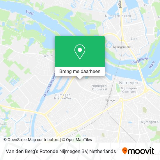 Van den Berg's Rotonde Nijmegen BV kaart