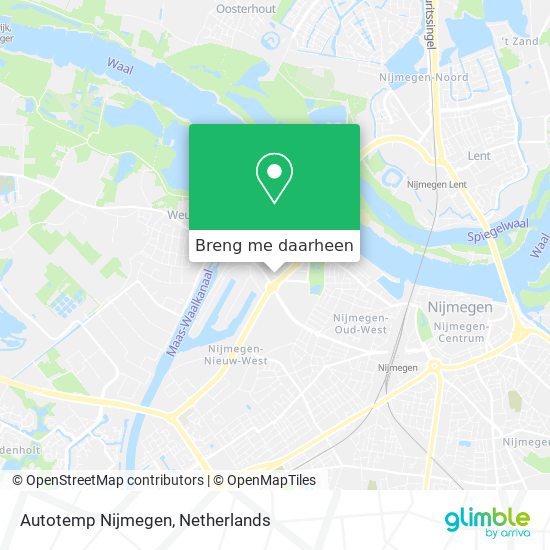 Autotemp Nijmegen kaart