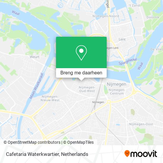 Cafetaria Waterkwartier kaart