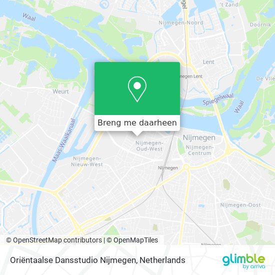 Oriëntaalse Dansstudio Nijmegen kaart