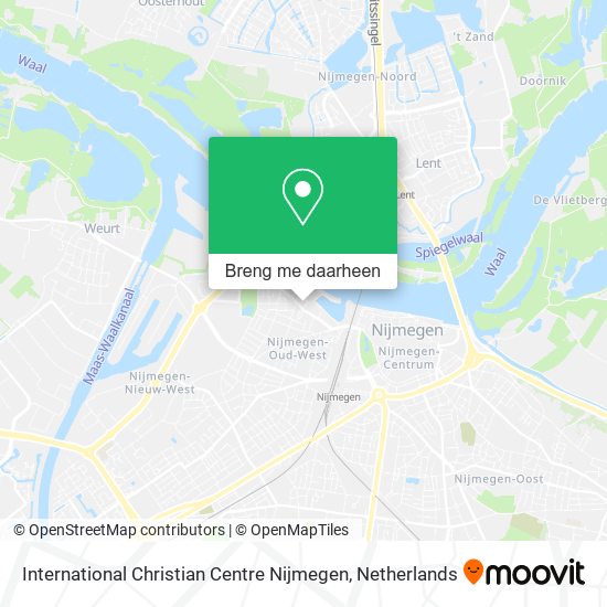 International Christian Centre Nijmegen kaart