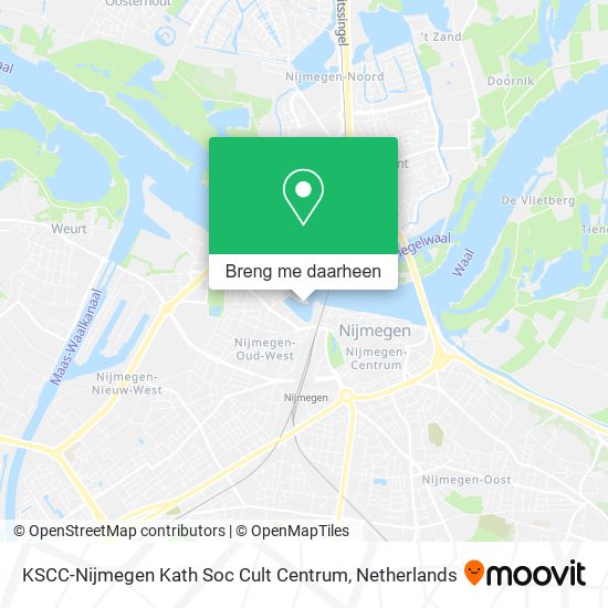 KSCC-Nijmegen Kath Soc Cult Centrum kaart