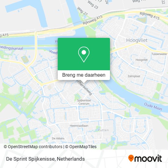 De Sprint Spijkenisse kaart