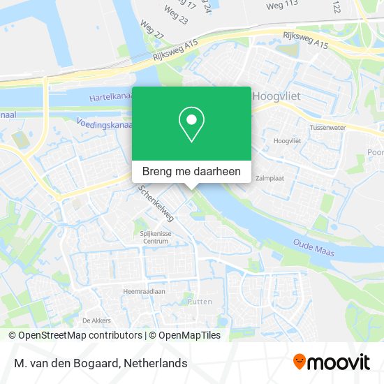M. van den Bogaard kaart