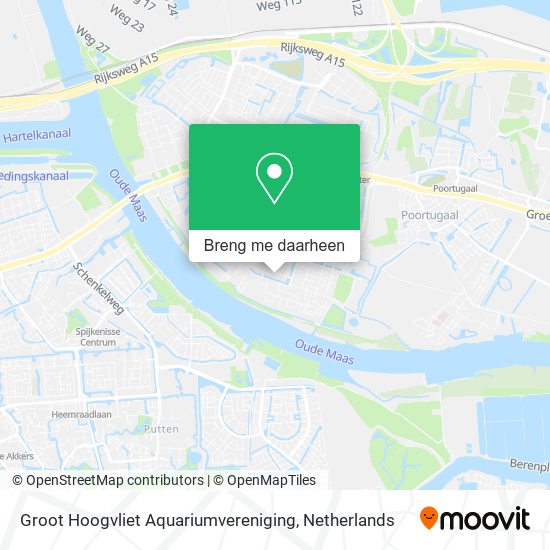 Groot Hoogvliet Aquariumvereniging kaart