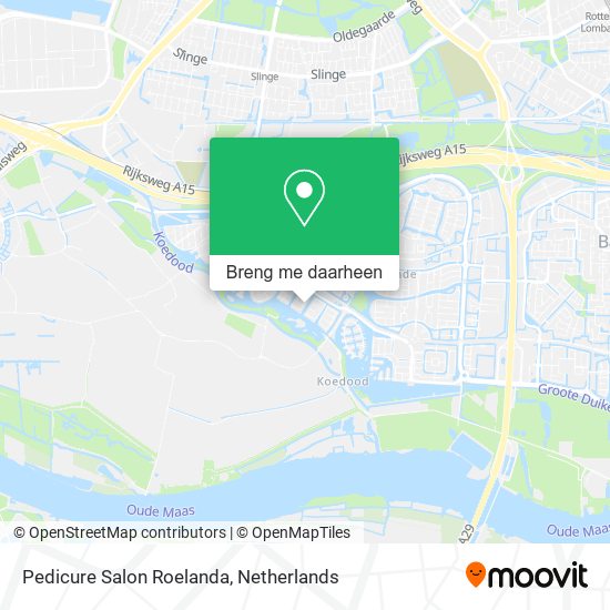 Pedicure Salon Roelanda kaart