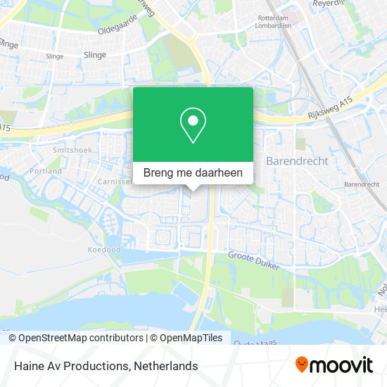 Haine Av Productions kaart