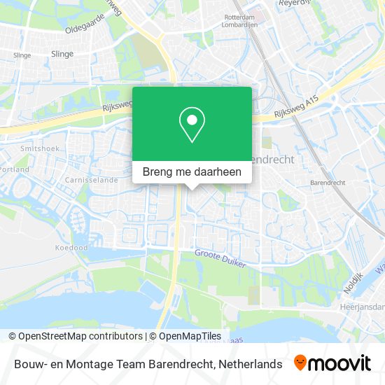 Bouw- en Montage Team Barendrecht kaart