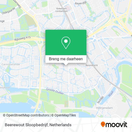 Beerewout Sloopbedrijf kaart