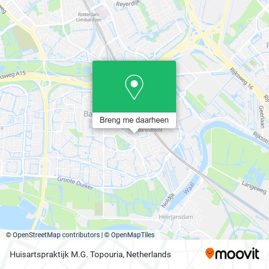 Huisartspraktijk M.G. Topouria kaart