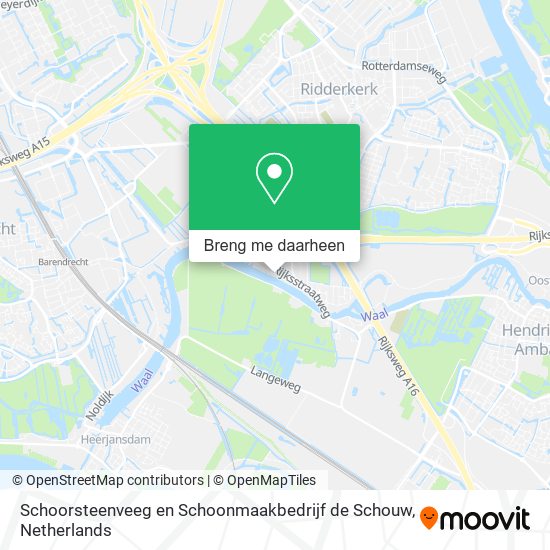 Schoorsteenveeg en Schoonmaakbedrijf de Schouw kaart