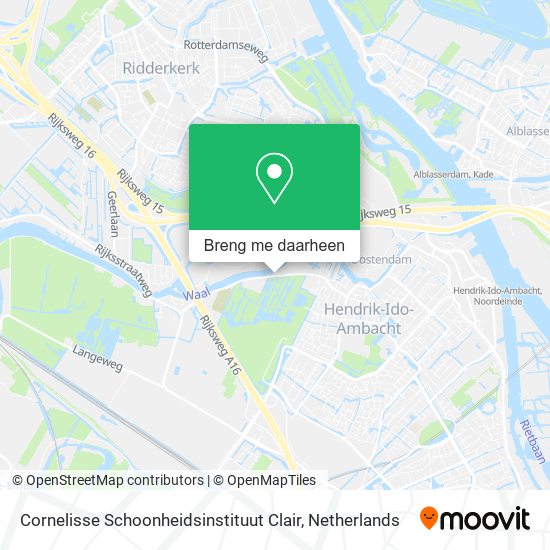 Cornelisse Schoonheidsinstituut Clair kaart