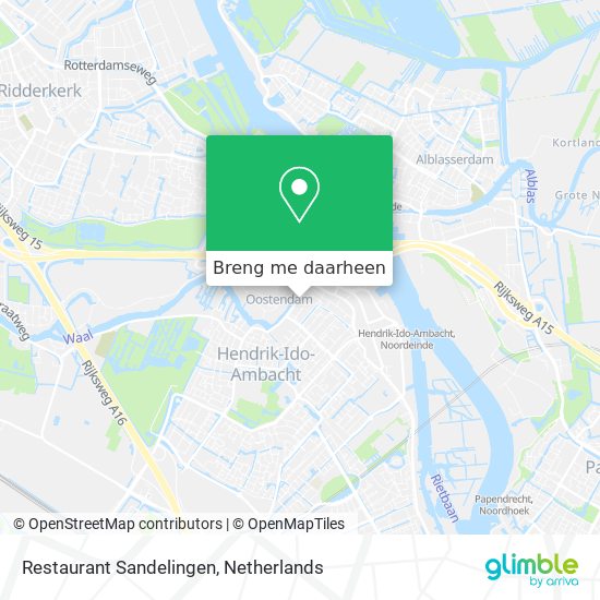 Restaurant Sandelingen kaart