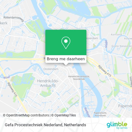 Gefa Procestechniek Nederland kaart