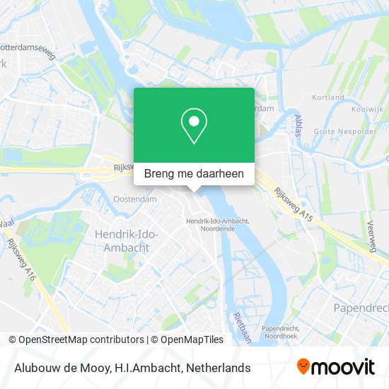 Alubouw de Mooy, H.I.Ambacht kaart