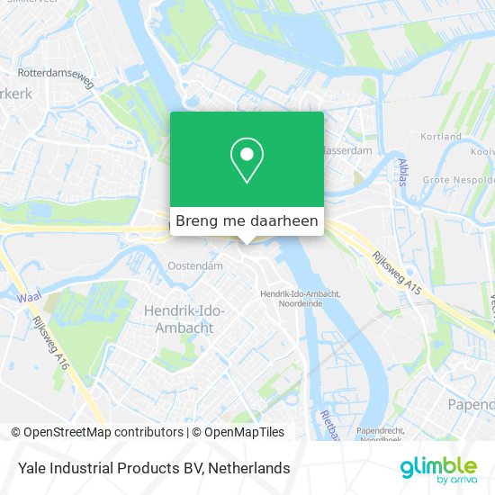 Yale Industrial Products BV kaart