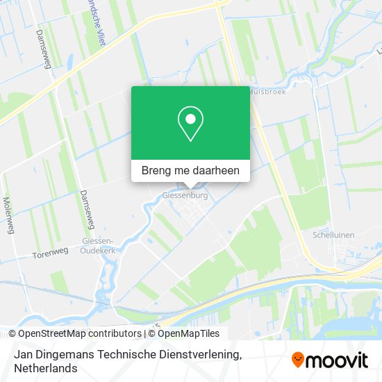 Jan Dingemans Technische Dienstverlening kaart