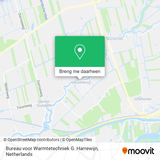Bureau voor Warmtetechniek G. Harrewijn kaart