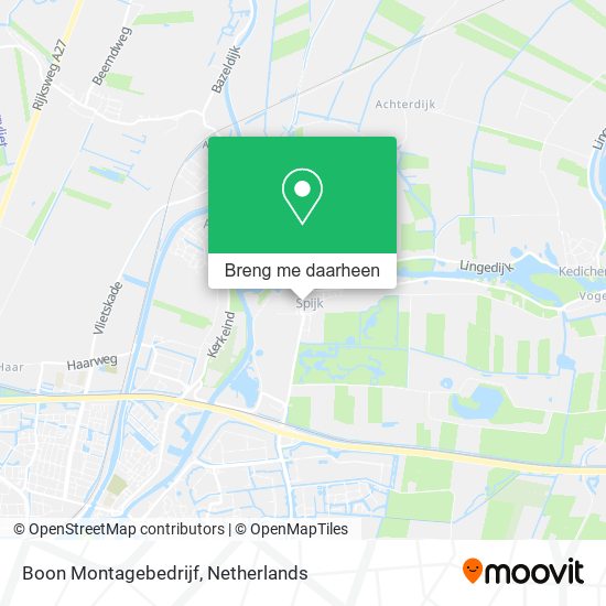 Boon Montagebedrijf kaart