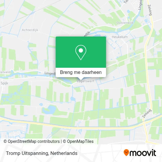 Tromp Uitspanning kaart