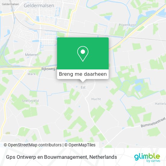 Gps Ontwerp en Bouwmanagement kaart