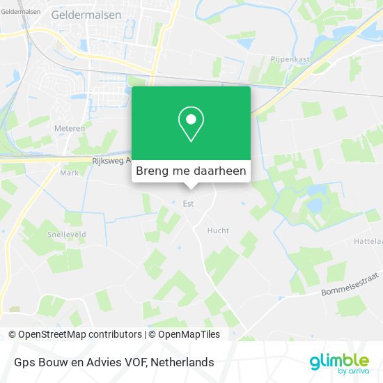 Gps Bouw en Advies VOF kaart