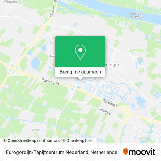 Eurogordijn / Tapijtcentrum Nederland kaart
