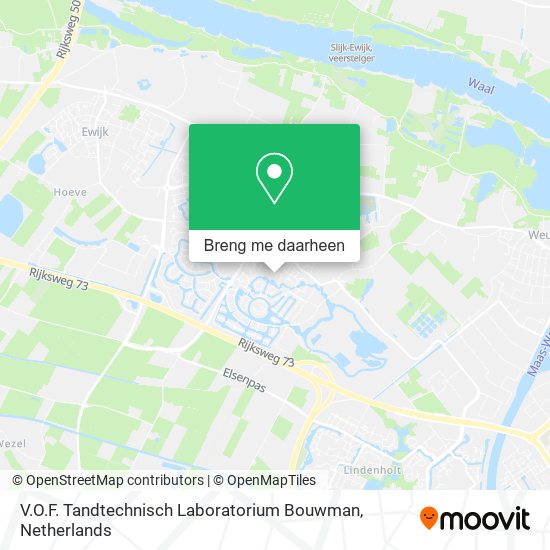 V.O.F. Tandtechnisch Laboratorium Bouwman kaart