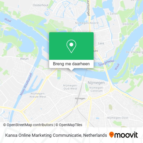 Kansa Online Marketing Communicatie kaart