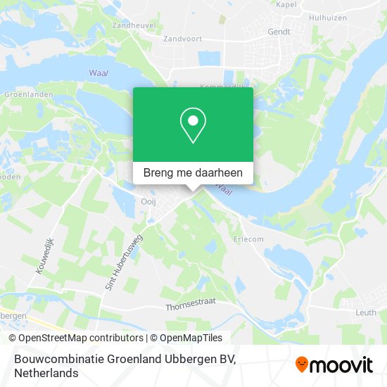 Bouwcombinatie Groenland Ubbergen BV kaart