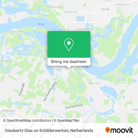 Giesbertz Glas en Schilderwerken kaart