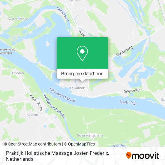 Praktijk Holistische Massage Josien Frederix kaart