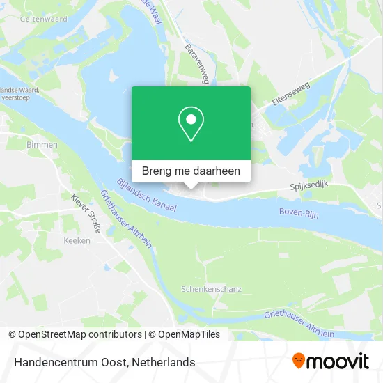 Handencentrum Oost kaart