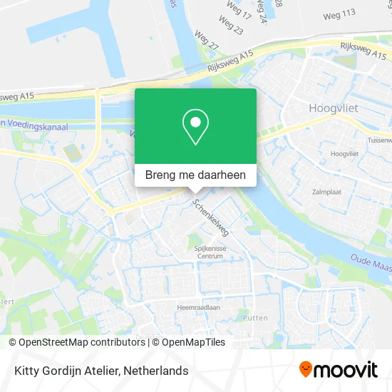 Kitty Gordijn Atelier kaart