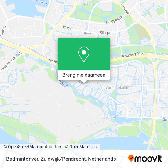 Badmintonver. Zuidwijk / Pendrecht kaart