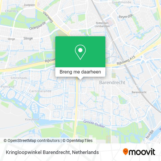 Kringloopwinkel Barendrecht kaart