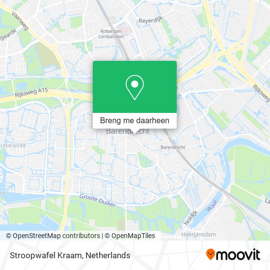 Stroopwafel Kraam kaart