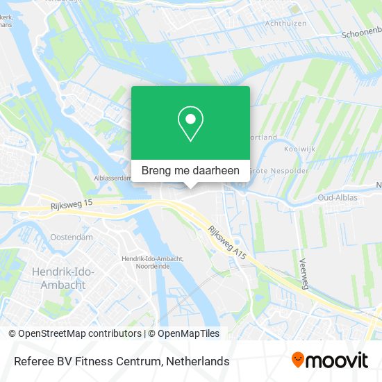 Referee BV Fitness Centrum kaart