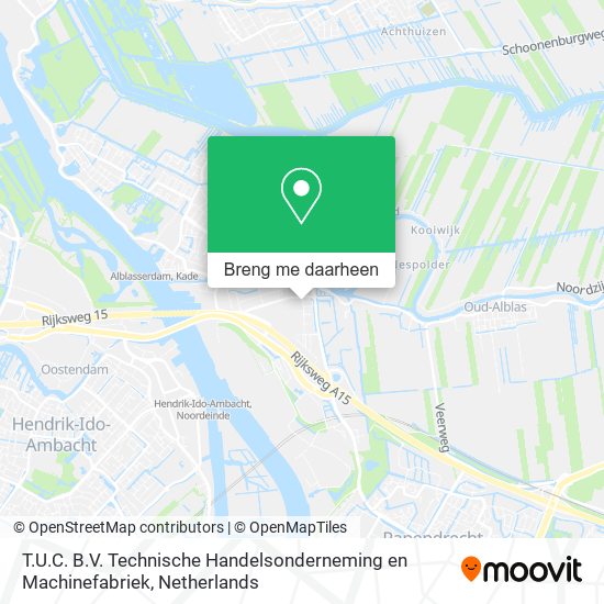 T.U.C. B.V. Technische Handelsonderneming en Machinefabriek kaart