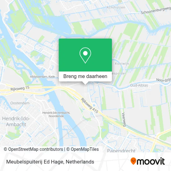 Meubelspuiterij Ed Hage kaart