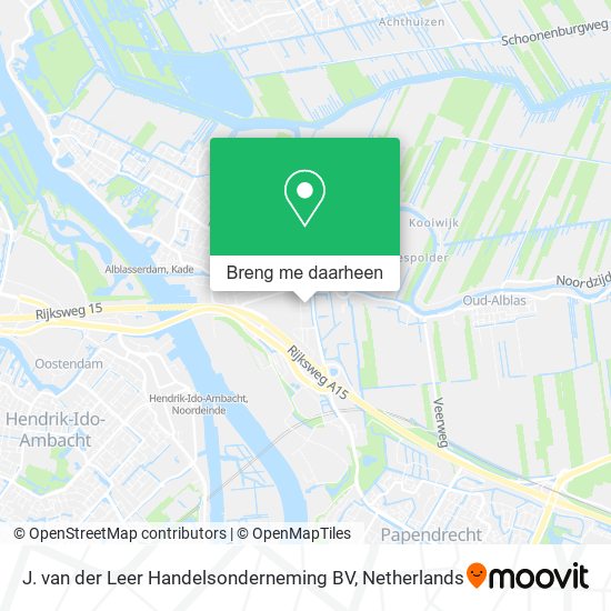 J. van der Leer Handelsonderneming BV kaart