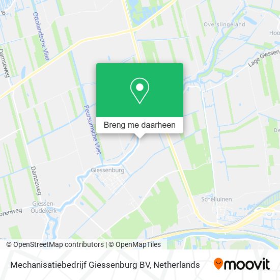 Mechanisatiebedrijf Giessenburg BV kaart