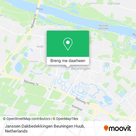 Janssen Dakbedekkingen Beuningen Huub kaart