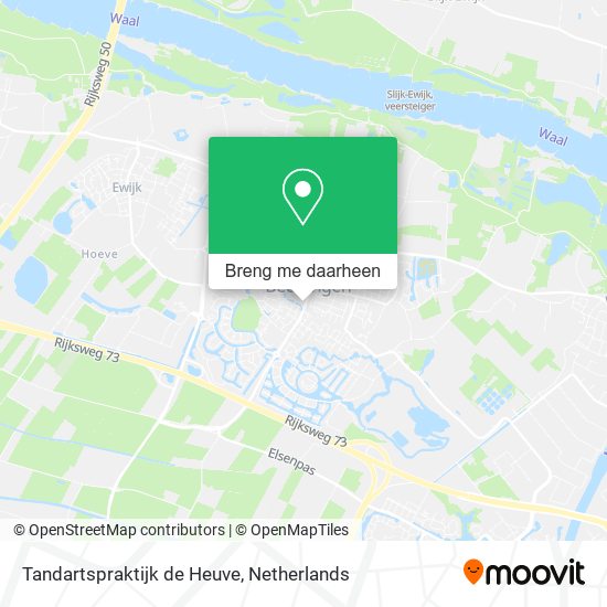 Tandartspraktijk de Heuve kaart